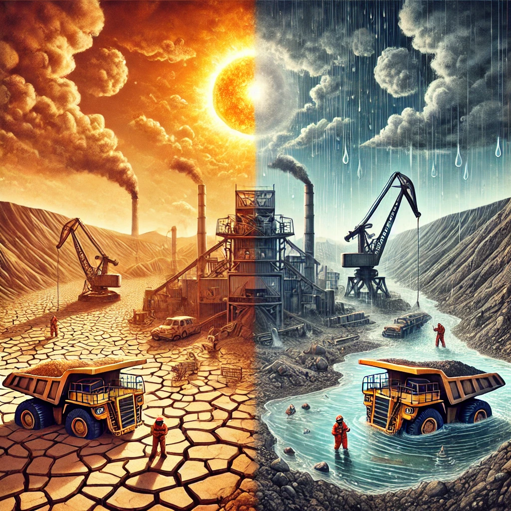 ilustrasi mengenai Fenomena El Niño dan La Niña: Implikasinya bagi Industri Pertambangan