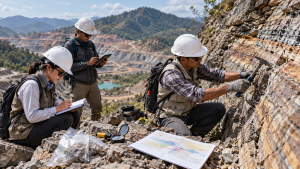 tim geologi meneliti informasi pegunungan