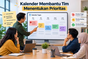 kalender membantu tim menentukan prioritas